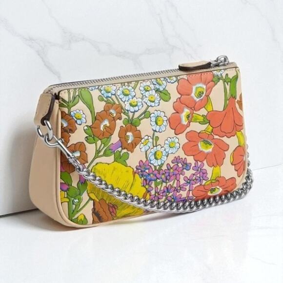 Coach Nolita 19 With Floral Print in Ivory Multi Leather CR365 - Picture 2 of 4
